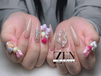 ゼン ネイル デザイン 池袋(ZEN NAIL DESIGN)/* 長 さだしやり放題×つけ放題