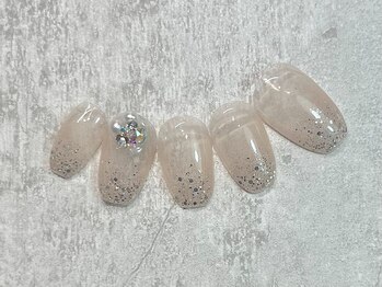 カシータ(casita)/ビジュー盛りラメグラネイル