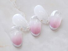 ルシェルアイ/フラワーフレンチ☆ホワイト