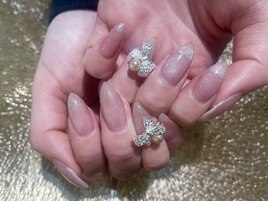 マグネット×リボンネイル