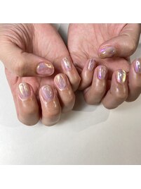 うるうる オーロラ ネイル