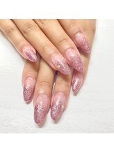 ピアルシア(piaaLucia)/ピンクラメグラネイル