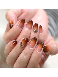 秋色ネイル