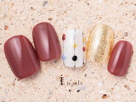 和柄ドットシンプルネイル7480円