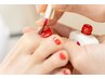 【フットネイル】ジェルポリッシュ＆ケア ◇初回 ￥4,800