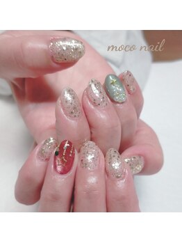 モコネイル(moco nail)/☆ワンカラー2本アート☆