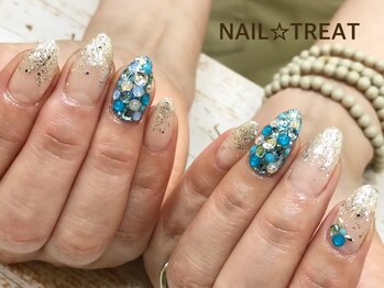 ネイルトリート 茨木駅前店(NAIL TREAT)/埋め尽くしネイル☆