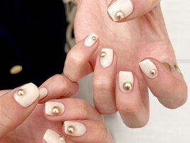 オフホワイトnail☆オーダー