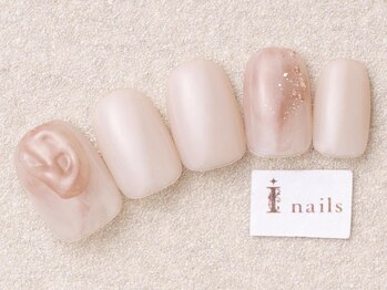 アイネイルズ 三宮店(I nails)/ナチュラルぷっくりピンク