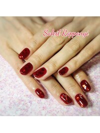 クリアハートネイル