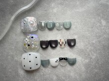ジョアアンジェ 上本町店(joieange)/フットネイル　ニュアンスネイル
