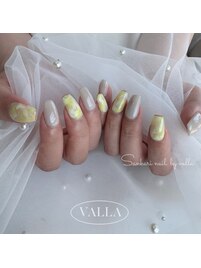 韓国発VALLANAILマーブルネイル
