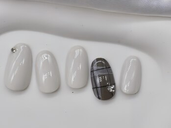 シンプル黒チェック¥7800