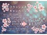 【3-4月限定】春のフラッシュネイル/初回他店オフ無料/贅沢ケア付/7100→6600