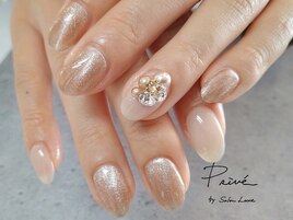 透明感マグネットネイル☆