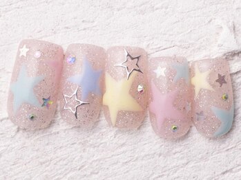 ジェミーネイル エビス(Jemiy nail ebisu)/ピンク星キラキラ13820yen