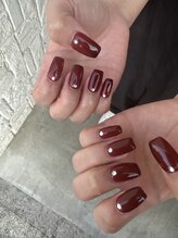 スイートネイル(SWEET NAIL)/ボルドーネイル
