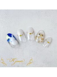 お月見ネイル