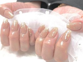 ラメグラデーションネイル