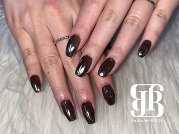 ミラーグラデーションネイル