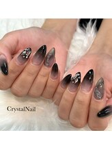 クリスタルネイル ボンベルタ橘店(CRYSTAL NAIL)/ブラックグラデーション