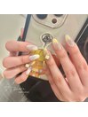 magnet×mirror gradation nail