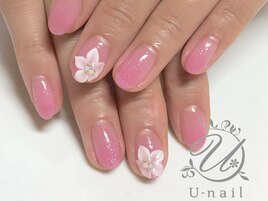 上品フラワーネイル