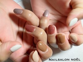 お洒落＊ワントーンネイル