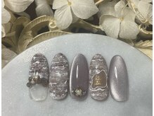 ヒトミネイルズ(Hitomi Nails)/ツイードネイル