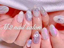 エムズ ネイルサロン(M2)/マグネットオーロラ水紋ネイル