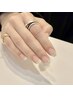 【Hand】クリアベースフレンチ￥7,000［初回＆1ヶ月以内オフ無料］