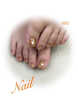 シキ(SIKI)/ホイル×ワイヤーフットネイル