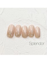 ネイルサロン スプレンダー(Splendor)/ラメ×ストーン