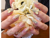 ハニー(honey)/グレージュ&リボン