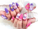 ３Ｄくまネイル♪原宿：サブカル