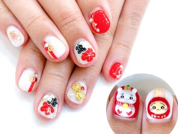 ネイルコレクション ピンク(Nail Collection Pink)/ちいかわ☆うさぎ♪お正月