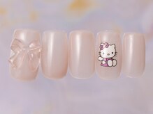 ジェミーネイル シンジュク(Jemiy nail shinjuku)/ちゅるちゅるキティリボン¥7980