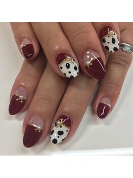 ダブルムーンビューティフル(DOUBLEmoonBeautiful)/フラットフレンチ＆ダルメシアン