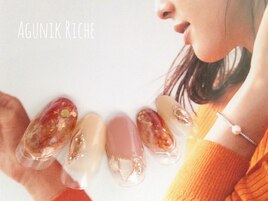 【天然石ネイル】