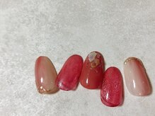 キキネイル たまプラーザ店(kikinail)/1月定額B 縦グラネイル