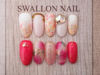 スワロンネイル(SWALLON NAIL)/５・６月定額ネイル