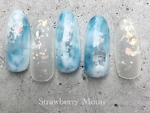サロンストロベリームーン(Salon Strawberry Moon)/ブルーネイル　￥7980