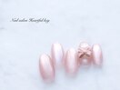 リボン+マグネットネイル¥9000