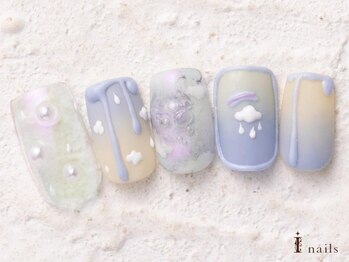 アイネイルズ 横浜WEST店(I-nails)/レイニークラウンネイル11500円