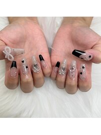 キラキラ可愛い持ち込みネイル