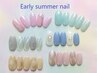 【初回＆1ヵ月以内付替えオフ無料】　初夏ネイル☆　¥7,700　