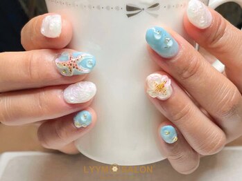 リームサロン 池袋店(LYYM SALON)/夏のぷっくり海ネイル