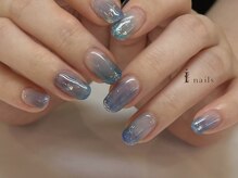 アイネイルズ 吉祥寺店(I nails)/シースルー海クリアブルー