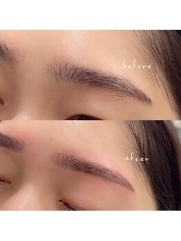 ヴァイス(VAICE)/眉毛脱毛(間引き込)+眉カラー