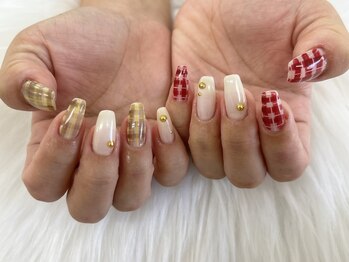 ディーネイル 池袋(D-nail)/[木村]チェックネイル